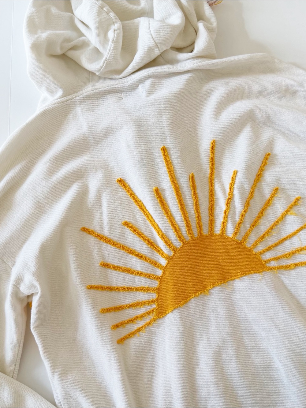 Faherty Hoodie Sweatshirt Womens Small Daybreak French Terry Sun Rays - Picture 7 of 10
